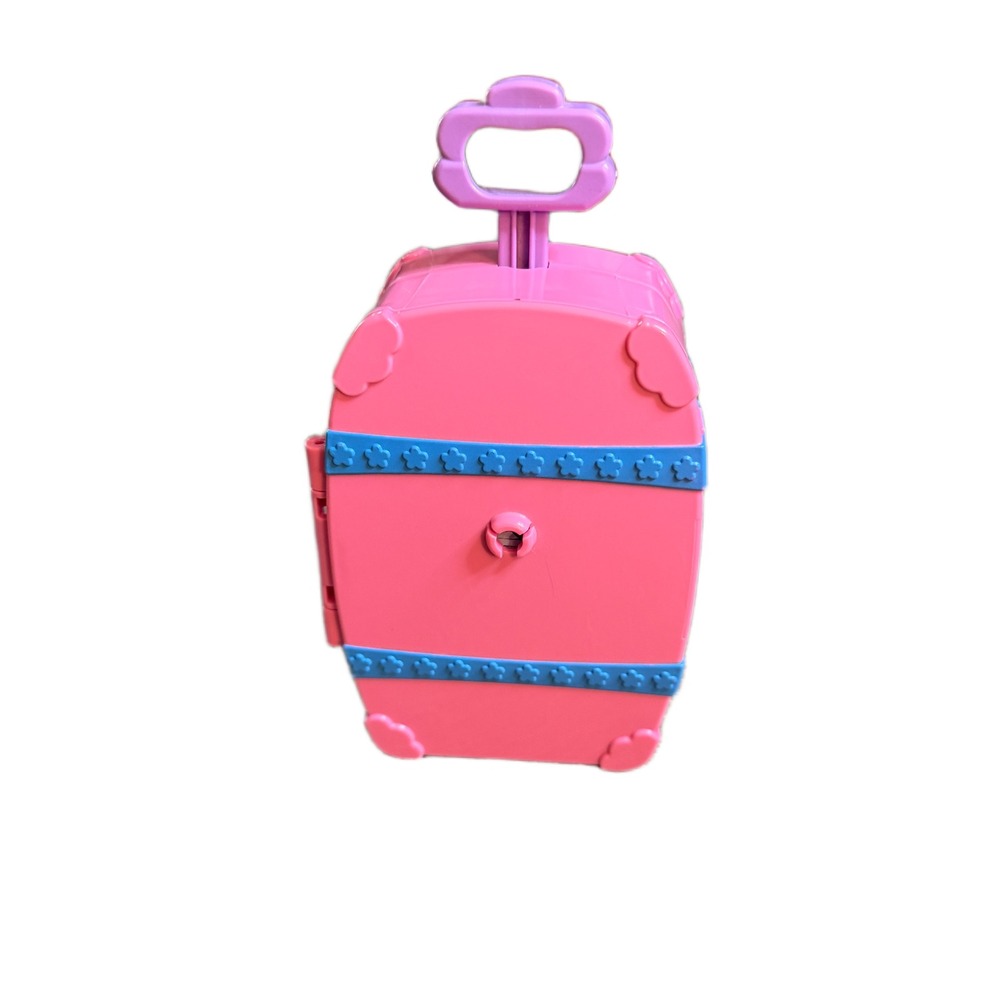 Vintage Polly Pocket Groovy Getaway Revolving Suitcase Doll Travel Wardrobe